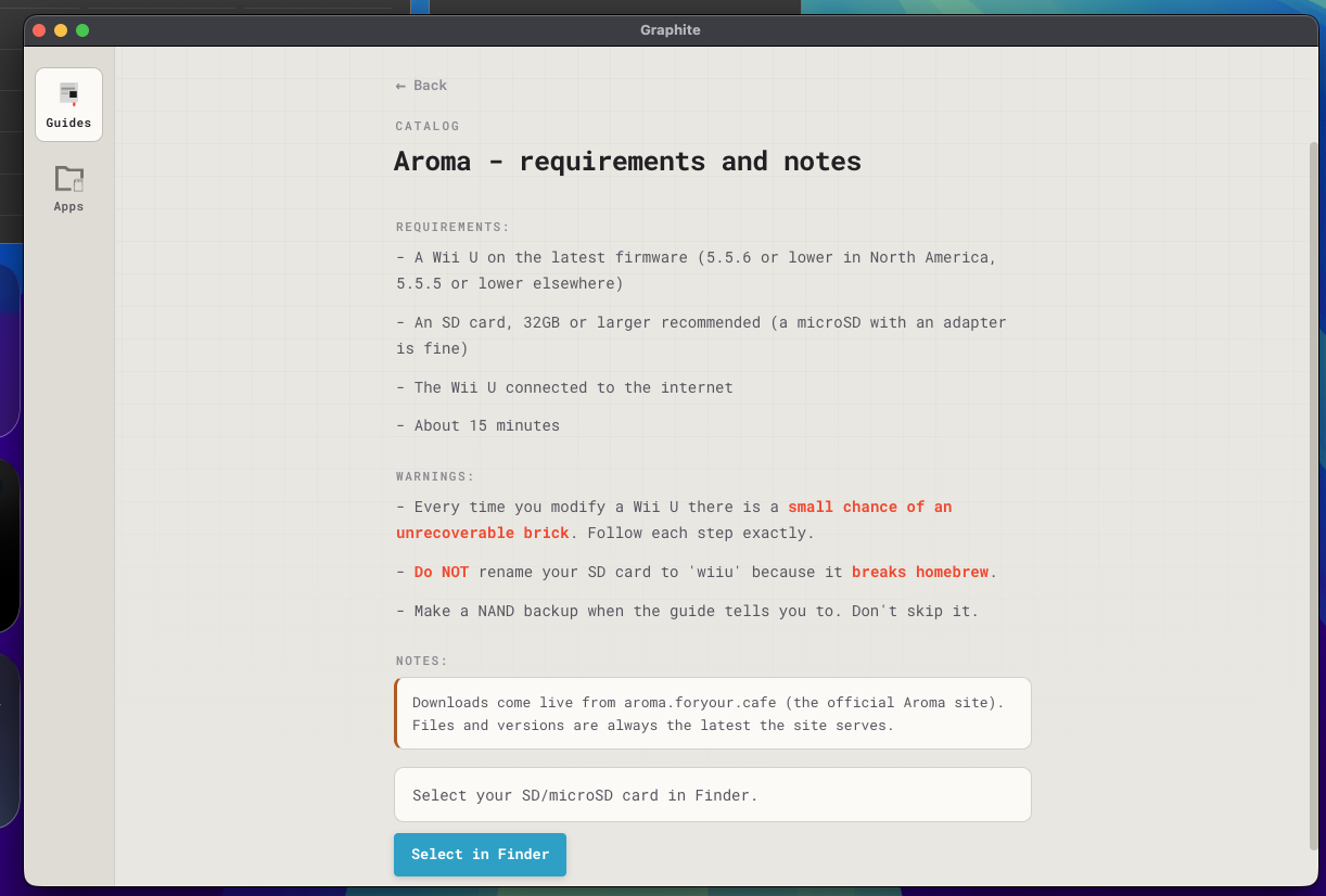 graphite screenshot